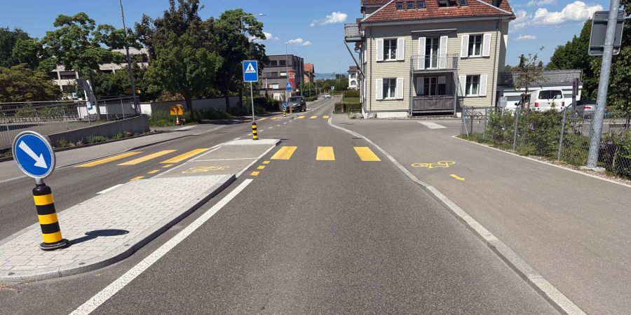 Unfallstelle in Tübach