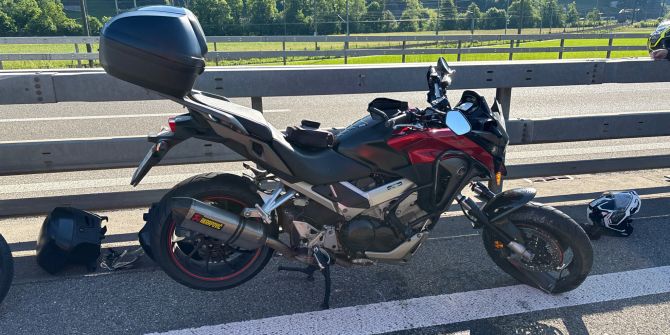 Motorradunfall Autobahn A3