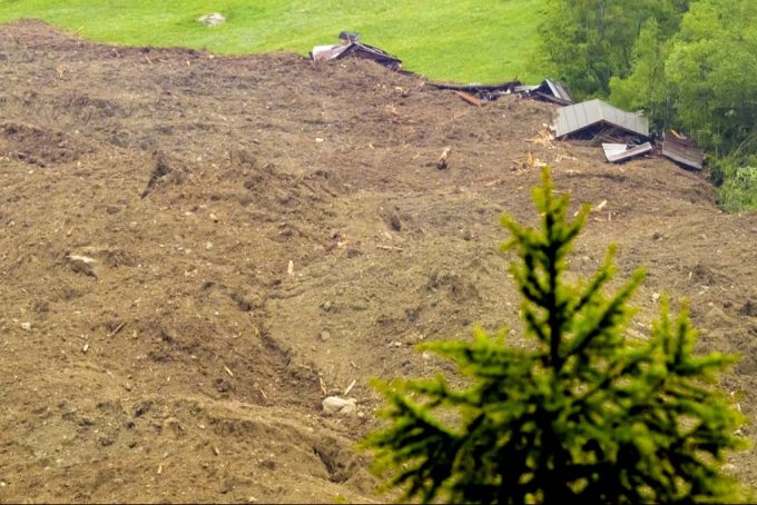 Der Bergsturz hat in Blatten VS für grosse Schäden gesorgt. blatten