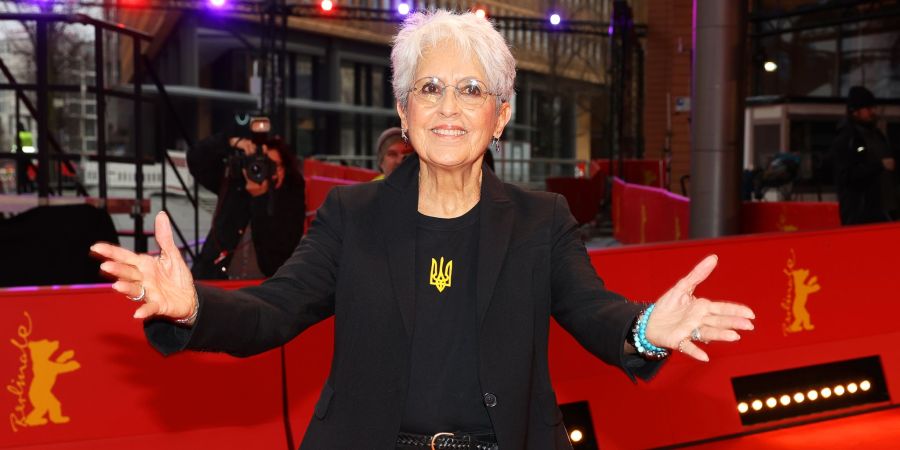 Die US-Sängerin Joan Baez