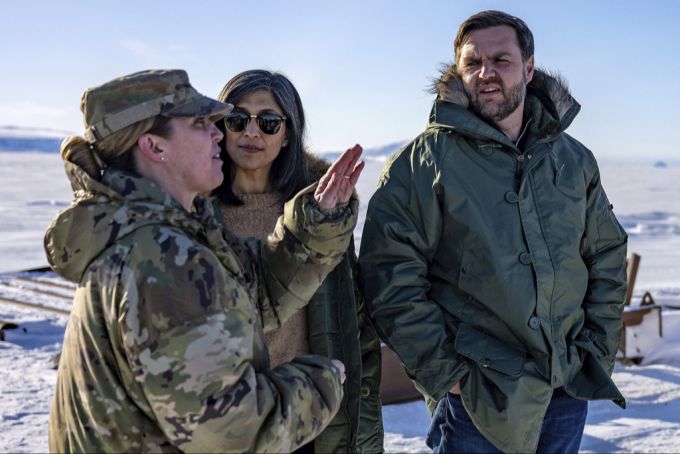 US-Vizepräsident JD Vance wurde bei seinem Besuch in Grönland im März 2025 nicht offiziell empfangen. usa