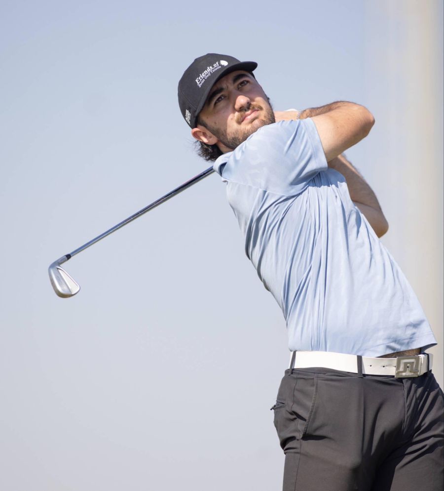 Fokussiert und mit Ausdauer verfolgt Mauro Gilardi seinen Weg als Golfprofi.