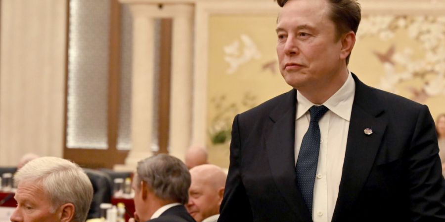 ARCHIV - Tech-Milliardär Elon Musk bei einem Treffen. Foto: Johannes Neudecker/dpa
