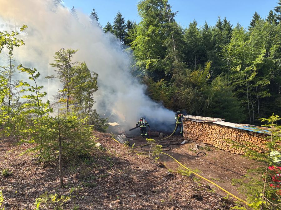 Die Feuerwehr konnte den Brand löschen.