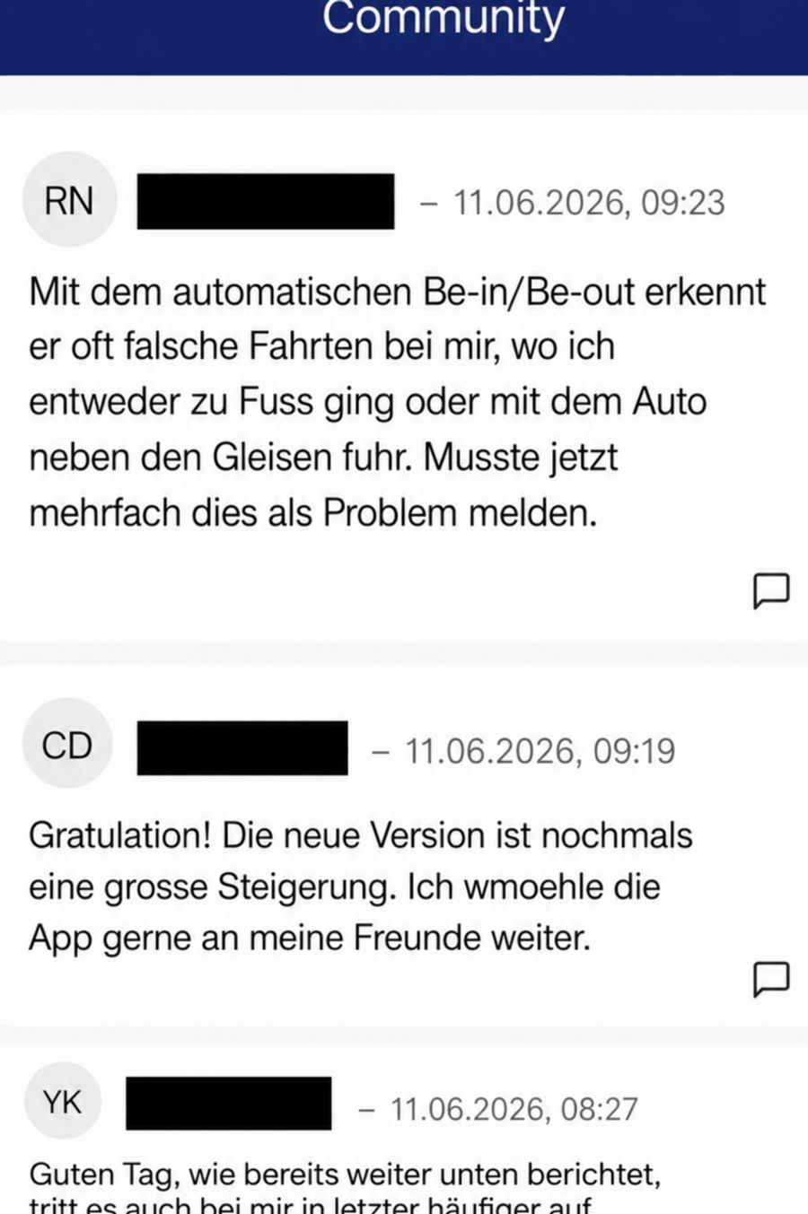 Die App ist noch nicht fehlerfrei. Im Test wird immer wieder von falschen Fahrten berichtet.