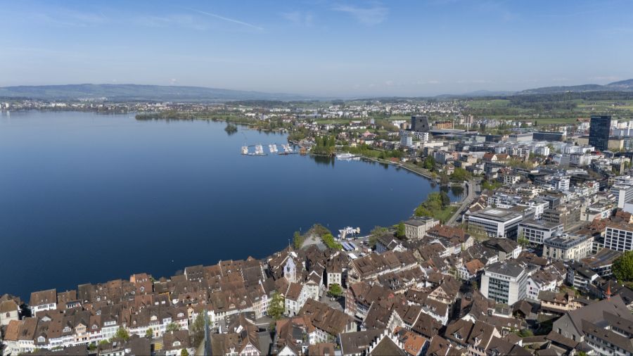 Blick auf Zug