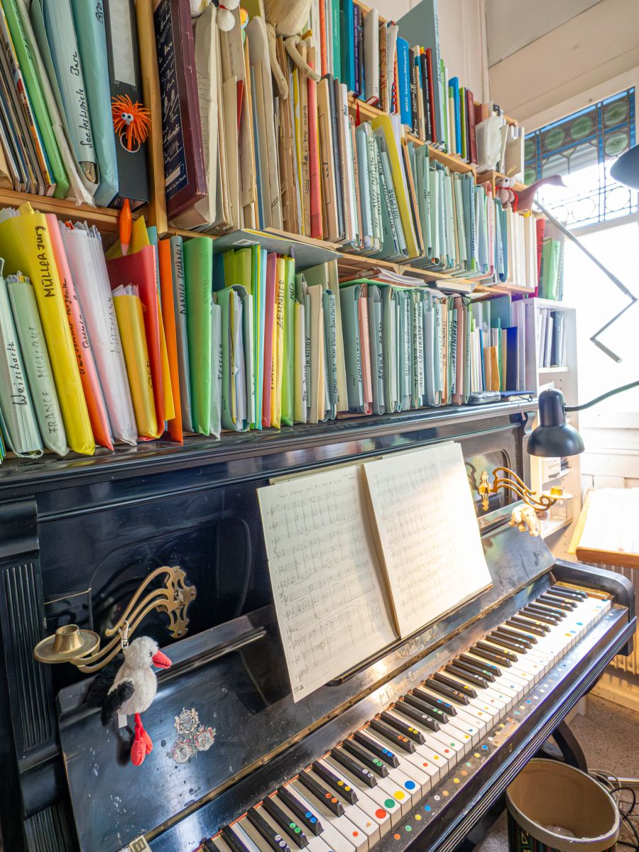 Blick in das Musikzimmer