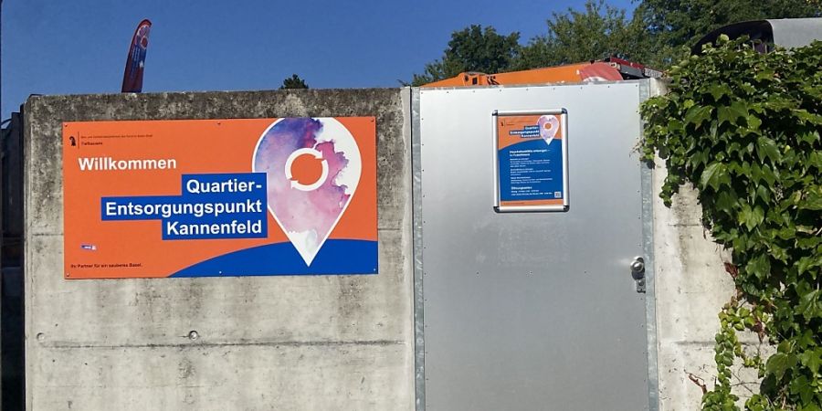 Der Quartier-Entsorgungspunkt Kannenfeld wurde im August 2022 als Pilotprojekt lanciert. Nun wird die Entsorgungsstelle per Ende Juli 2026 geschlossen.