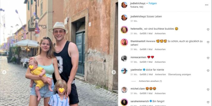 Yaël Meier und Jo Dietrich haben zwei gemeinsame Kinder. Yaël Meier, Jo Dietrich
