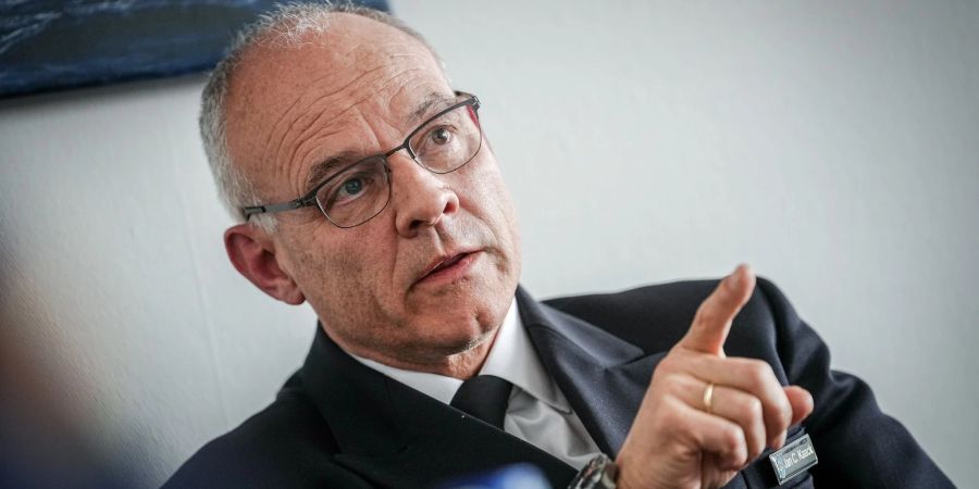 Marine-Inspekteur Christian Kaack dankte der Besatzung der Fregatte «Hessen» nach dem Kampfauftrag im Roten Meer für ihren Einsatz.