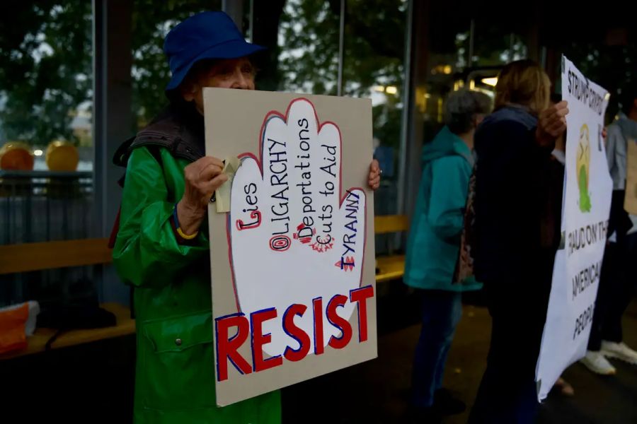 Protest Trump-Regierung Zürich