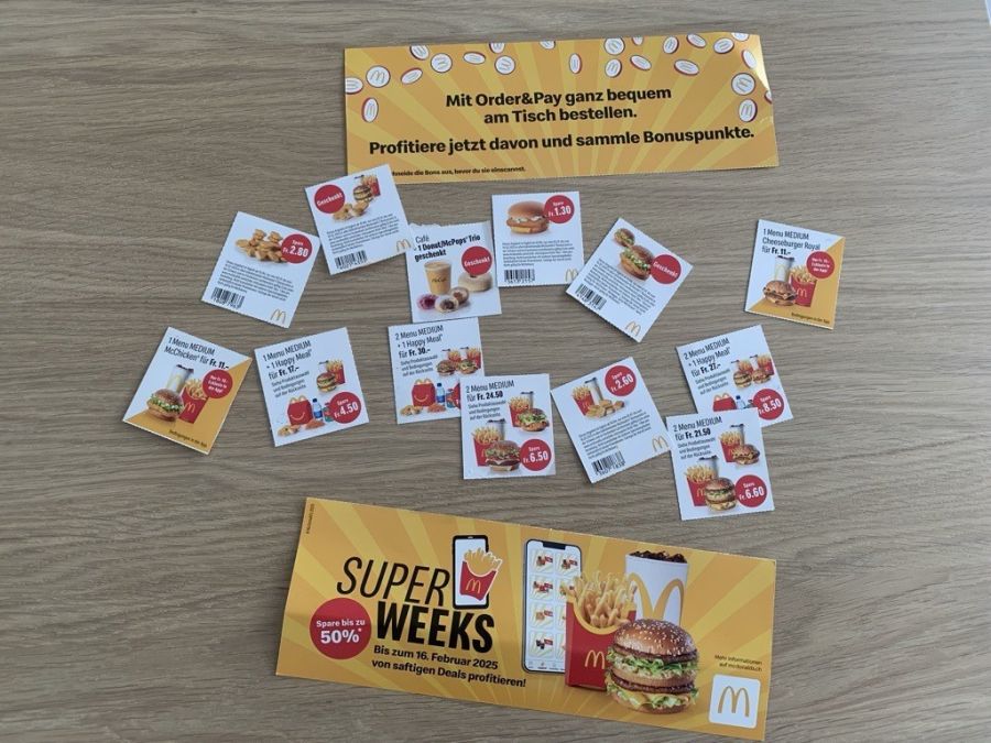Bereits Anfang Jahr bombardierte der Fastfood-Riese die Haushalte mit solchen Rabatten.