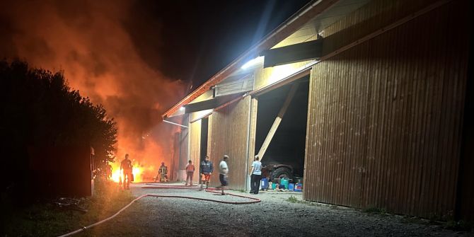 Traktorbrand Gränichen