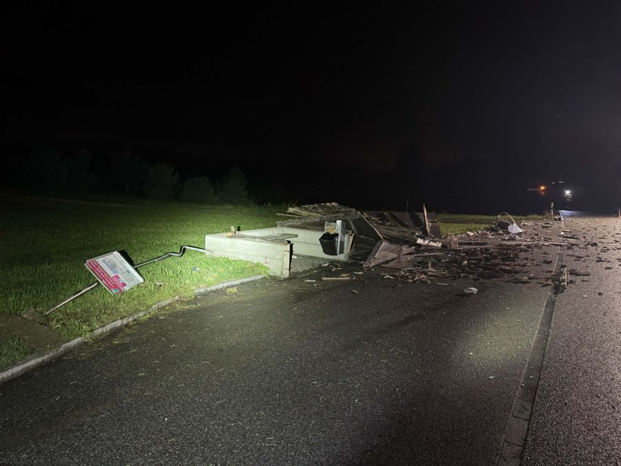Bushaltestelle Brittnau Unfall