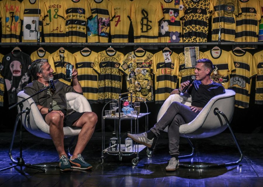 Stefan Eggli und Murat Yakin beim Gespräch im vergangenen Juni.