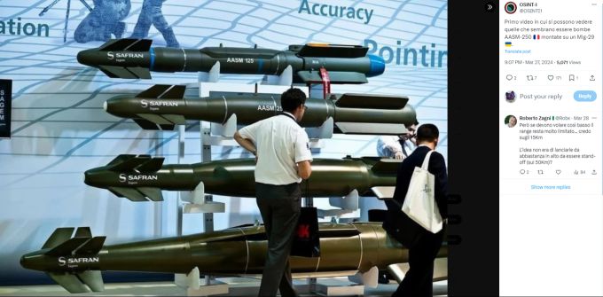 Die «AASM-250» wird von Frankreich hergestellt und ist als Präzisionsbombe bekannt. Emmanuel Macron liefert derzeit 50 solcher «Hammer-Bomben» pro Monat in die Ukraine. Frankreich Ukraine-Krieg