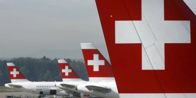 Swiss Flughafen Flugzeuge