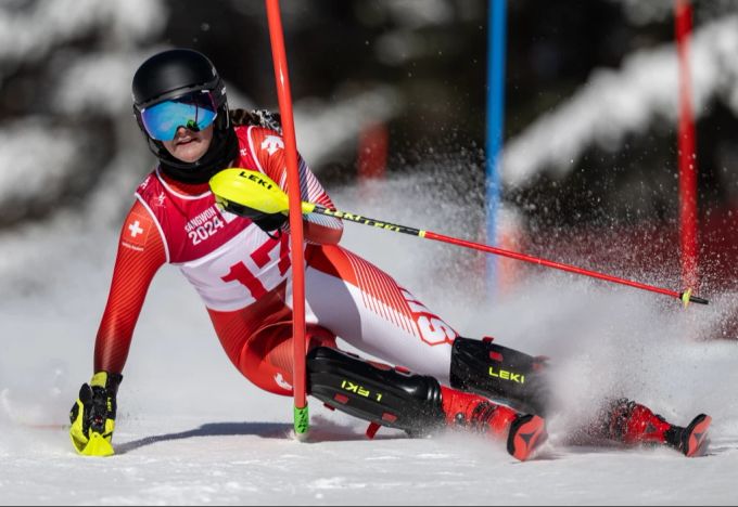 Fabienne Wenger beim Slalom-Rennen an den «Olympic Youth Games». Fabienne Wenger