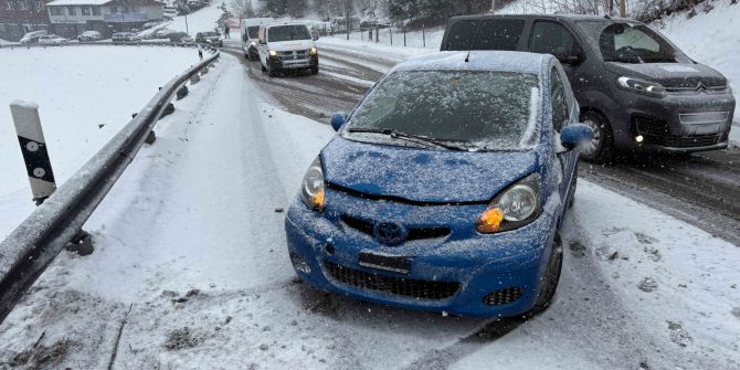 Selbstunfall in Unterägeri