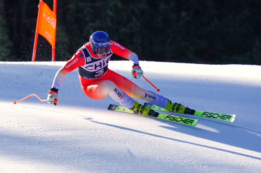 Stefan Rogentin startet früh und behauptet sich an der Spitze.