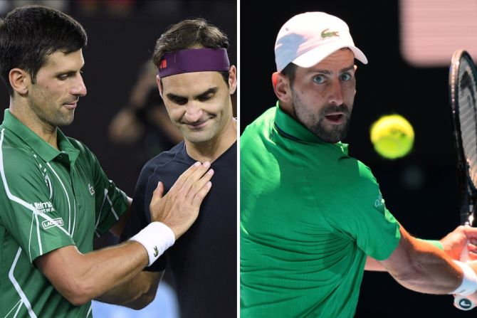 Djokovic Roger Federer Melbourne