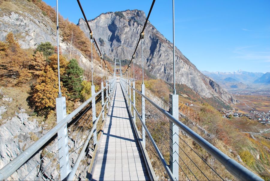 Passarelle Farinet Hängebrücke