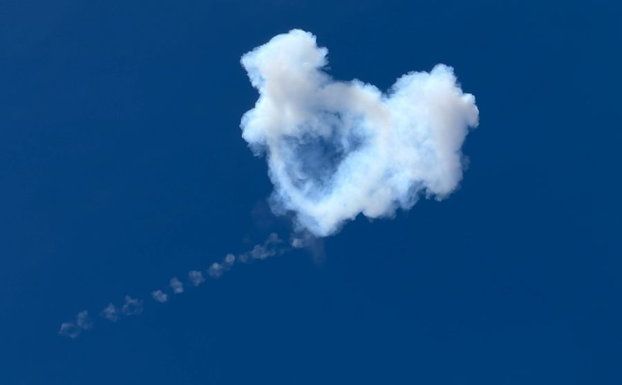 Hier wird ein iranischer Angriff über Doha in Katar abgewehrt.