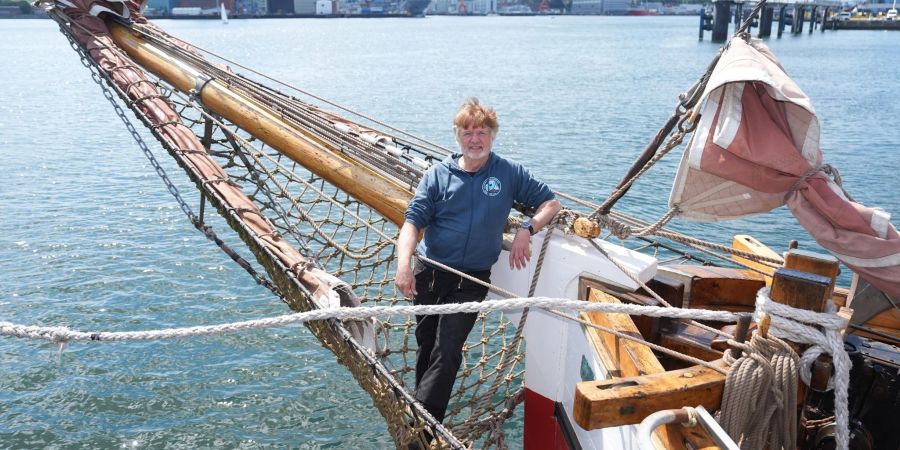 Der Polarforscher und Autor auf seinem Segelschiff «Dagmar Aaen».