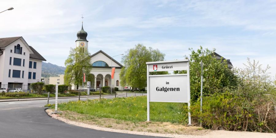 Das Dorf Galgenen bei Siebnen.