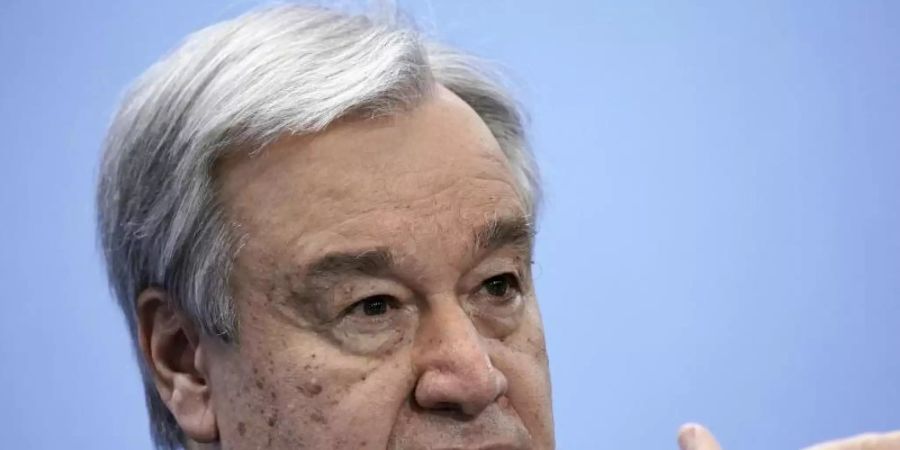 Warnt Israel vor der Annexion des besetzten Westjordanlandes: UN-Generalsekretär António Guterres. Foto: Michael Kappeler/dpa/Pool/dpa