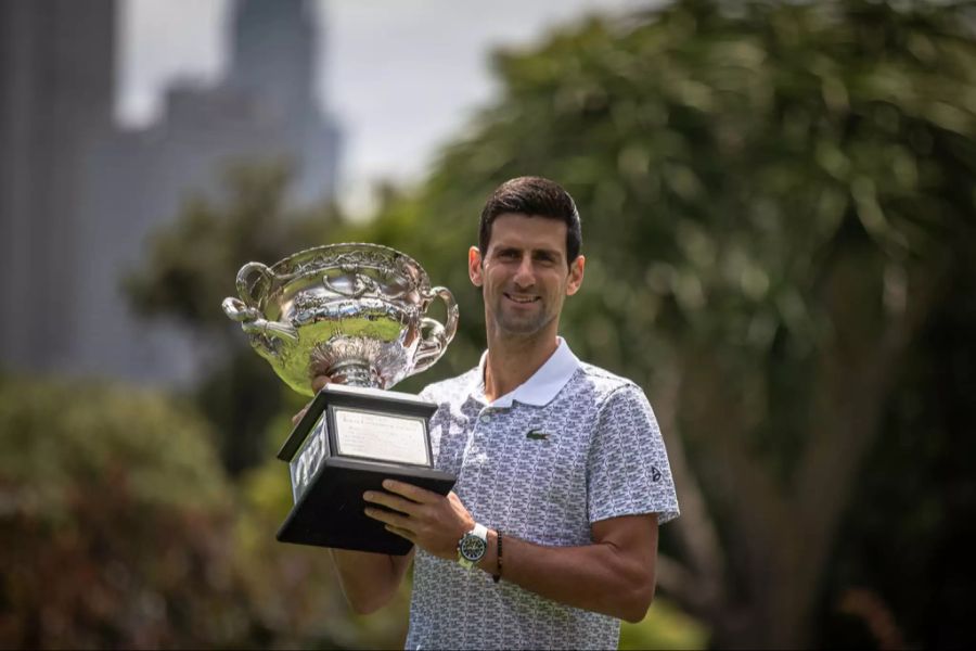 Der Serbe jagt Federers Rekorde. Im Januar gewann er an den Australien Open seinen 17. Grand-Slam-Titel.