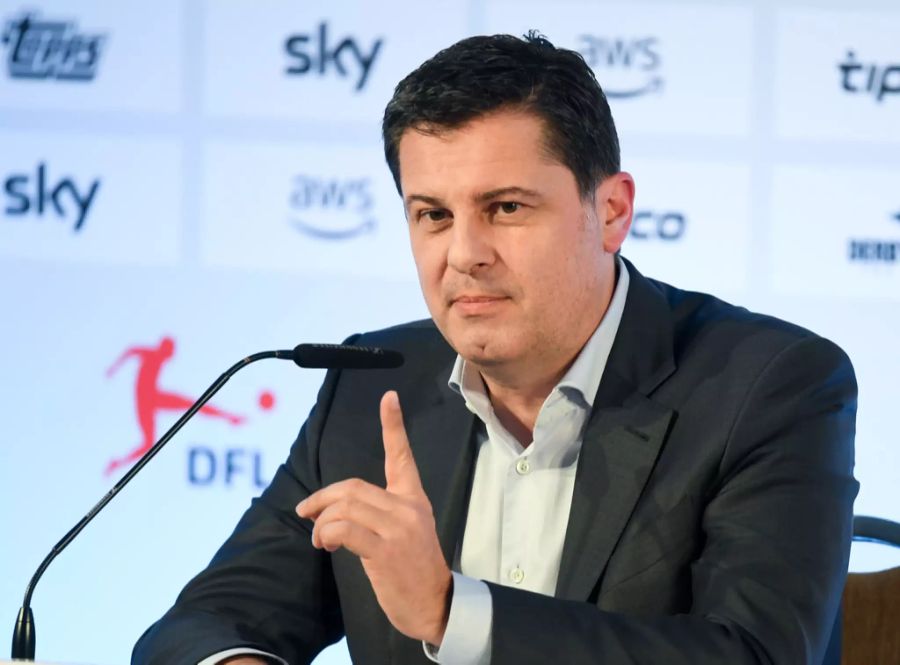 Chris Löwe kritisiert die Führungsetage der DFL. Im Bild: Christian Seifert, Geschäftsführer der DFL GmbH