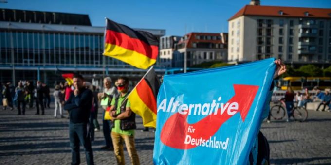 AfD-Kundgebung in Dresden AfD-Kundgebung in Dresden