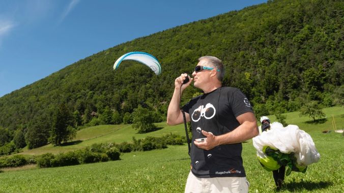 Im Minutentakt wird gelandet, Markus Suremann hat viel zu tun.