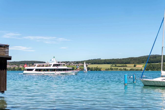 Das Schiff Seetal auf dem Hallwilersee.