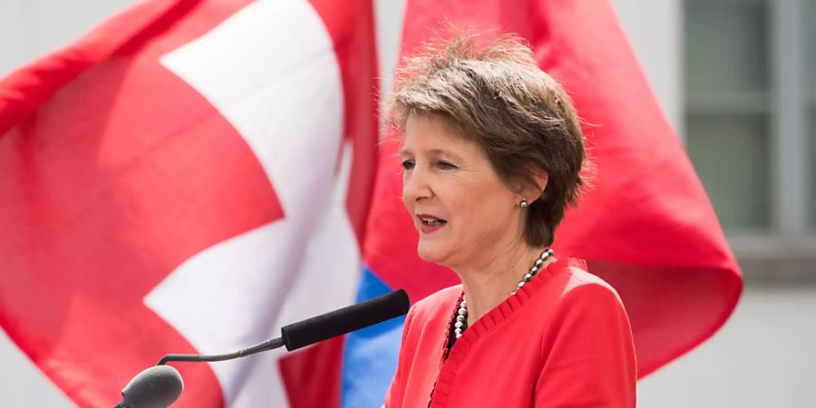 Der Besuch im Tessin sei für sie «eine Herzensangelegenheit»: Bundespräsidentin Simonetta Sommaruga zu Besuch in Bellinzona.