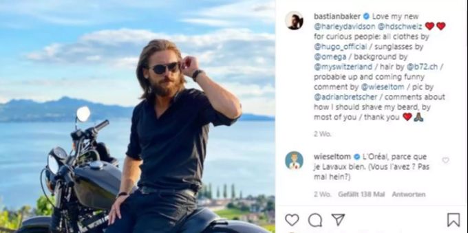 Bastian Baker düst mit seiner Harley-Davidson durchs Land. christa rigozzi