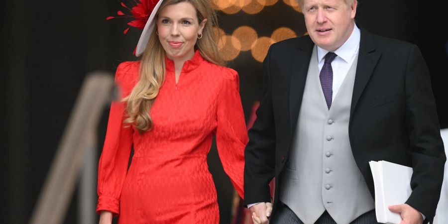 Boris Johnson und seine Frau Carrie freuen sich über Nachwuchs.