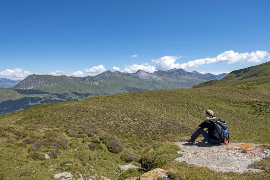 Auch zum Wandern bietet sich das schöne Wetter an, bei 17 Grad ab 2000 Metern.