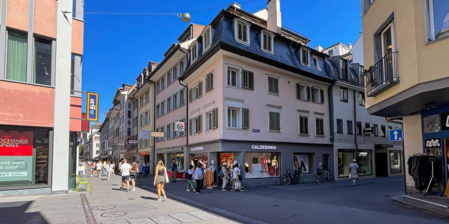 Die Hertensteinstrasse in der Stadt Luzern.