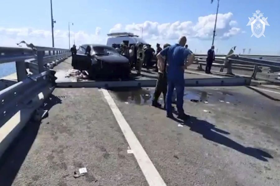 Wegen der Explosion auf der Krim-Brücke mussten einige einen Umweg nehmen – direkt durch das Kriegsgebiet.