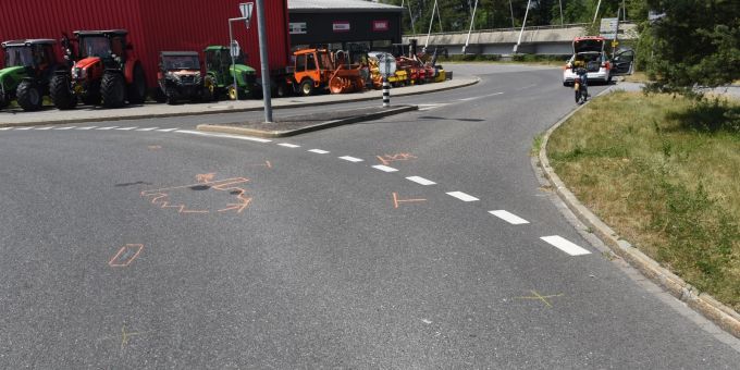 Landquart: Kollision zwischen Personenwagen und Motorfahrrad Landquart: Kollision