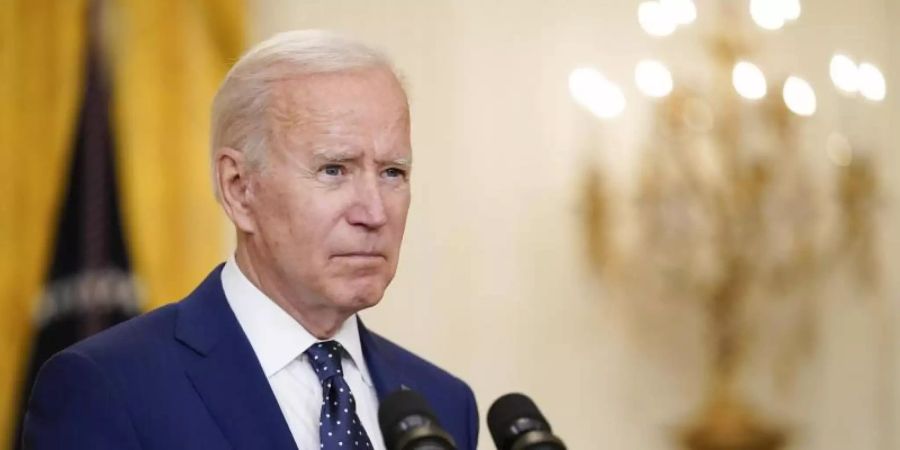 US-Präsident Joe Biden hat Investitionen in Höhe von rund einer Billion Dollar sowie 800 Milliarden Dollar an Steuererleichterungen für Familien vorgeschlagen. Foto: Andrew Harnik/AP/dpa