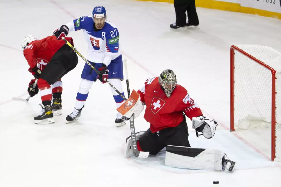 Reto Berra hütet bei den Schweizern das Tor.