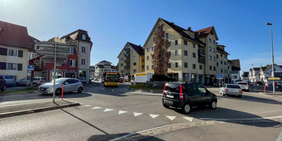 Das Stadtzentrum Wädenswil.