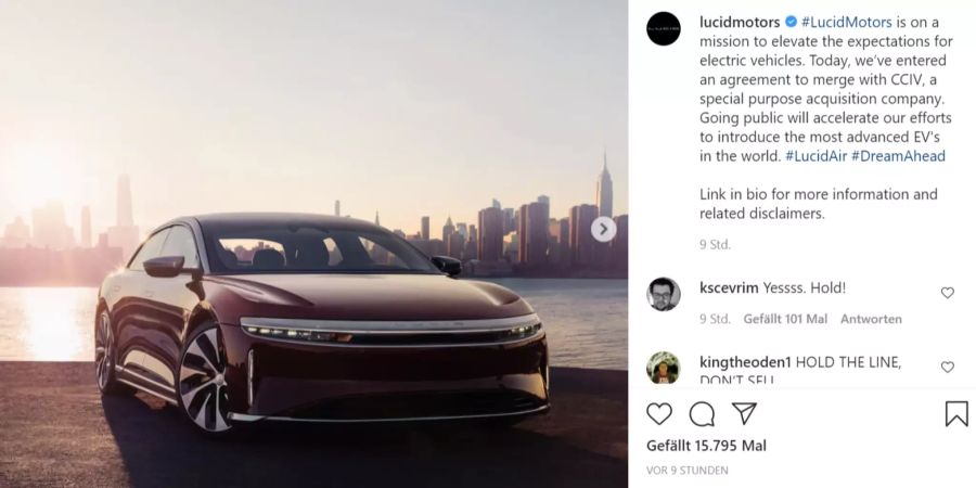 Lucid Motors Börsengang