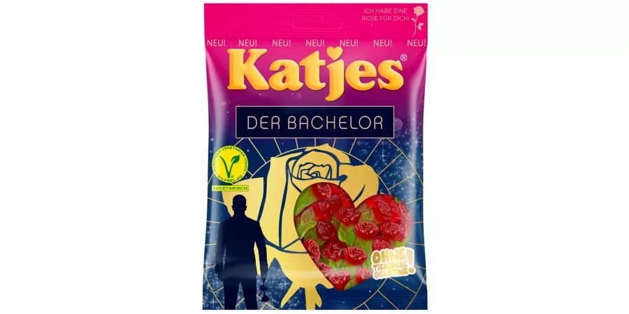 Willst du diese Rose annehmen? Warum auch nicht! Die detailreich designten Rosen von Katjes kommen ganz ohne tierische Gelatine aus und sind 100 % vegetarisch.