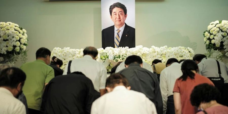 Der japanische Ex-Regierungschef Shinzo Abe wurde im Juli erschossen