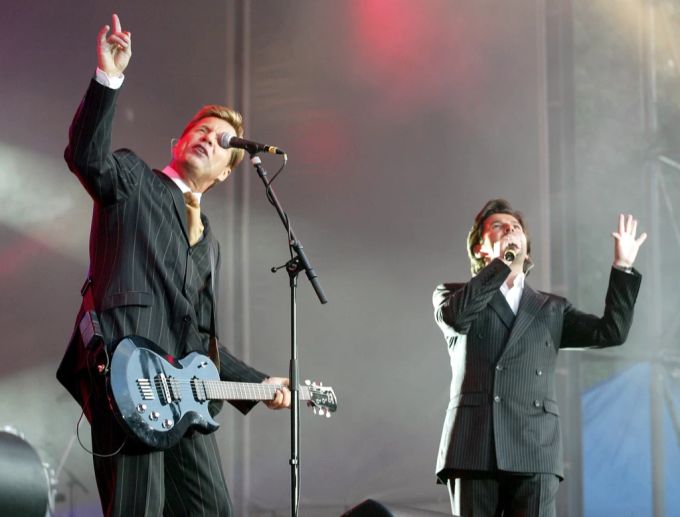 Dieter Bohlen mit Modern Talking bei einem Konzert 2003. Dieter Bohlen