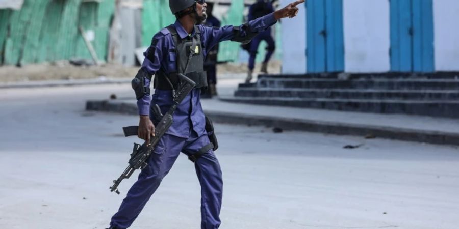 Vertreter der Sicherheitskräfte in Mogadischu